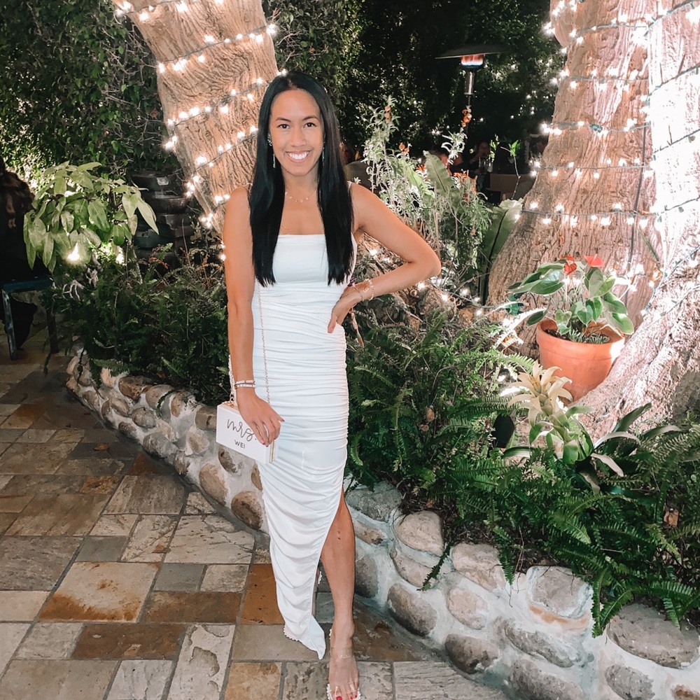 Revolve ruched maxi dress